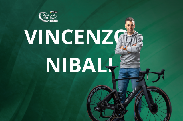 Vincenzo Nibali will be at the 13th edition of the Andalucía Bike Race by GARMIN